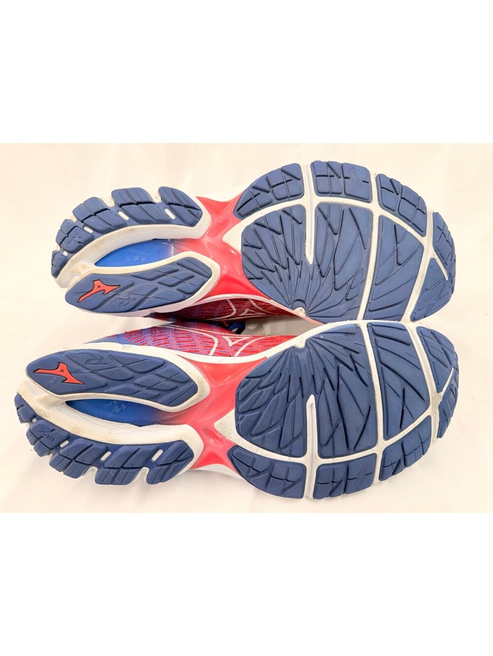 Mizuno Wave Rider 23 Womens Size 11.5 Red Blue Walking Running Shoes Sneakers - Picture 4 of 9